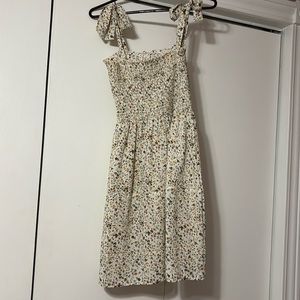 Cream Floral Sundress